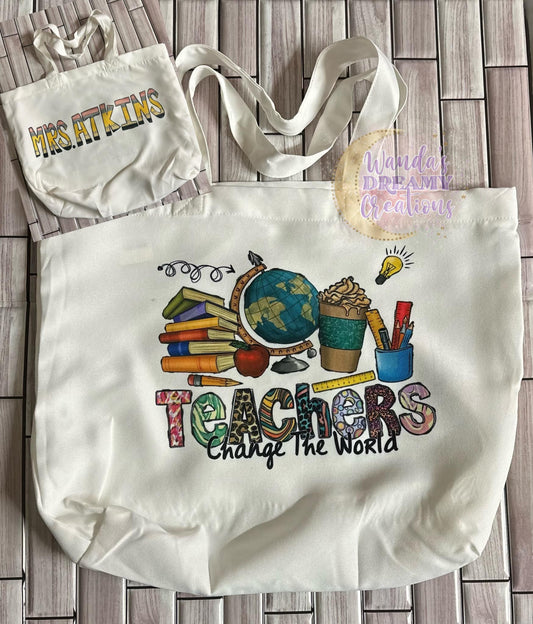 Teachers Change The World Tote
