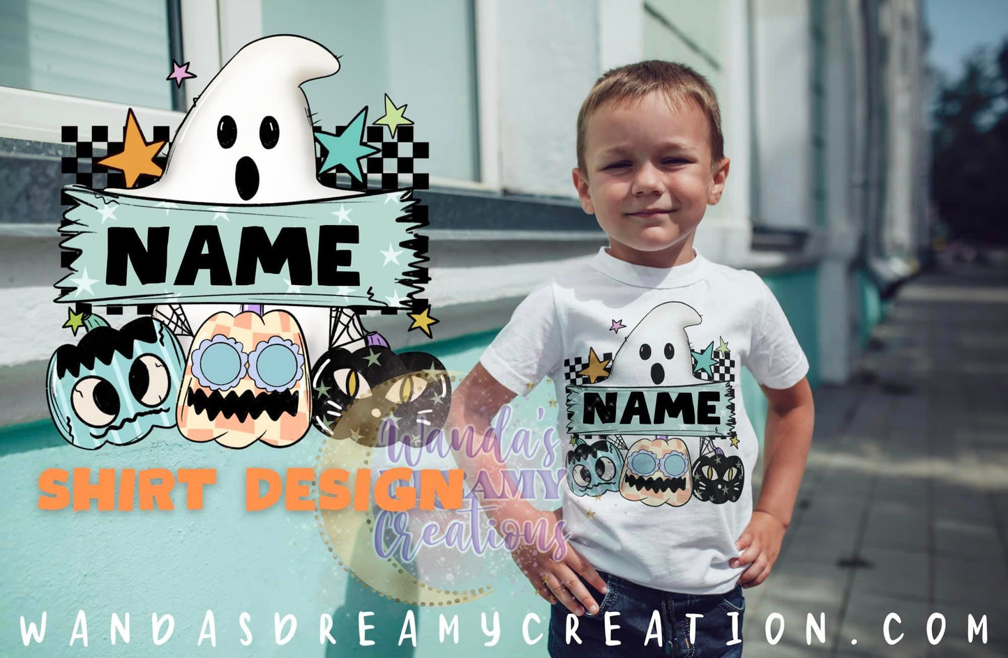 Halloween Name shirt Boy