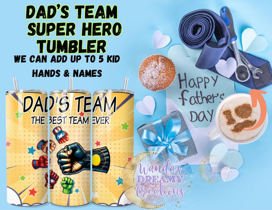 Dad’s Team Hero tumbler