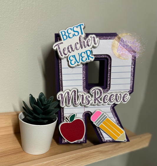 3D Teachers Letter