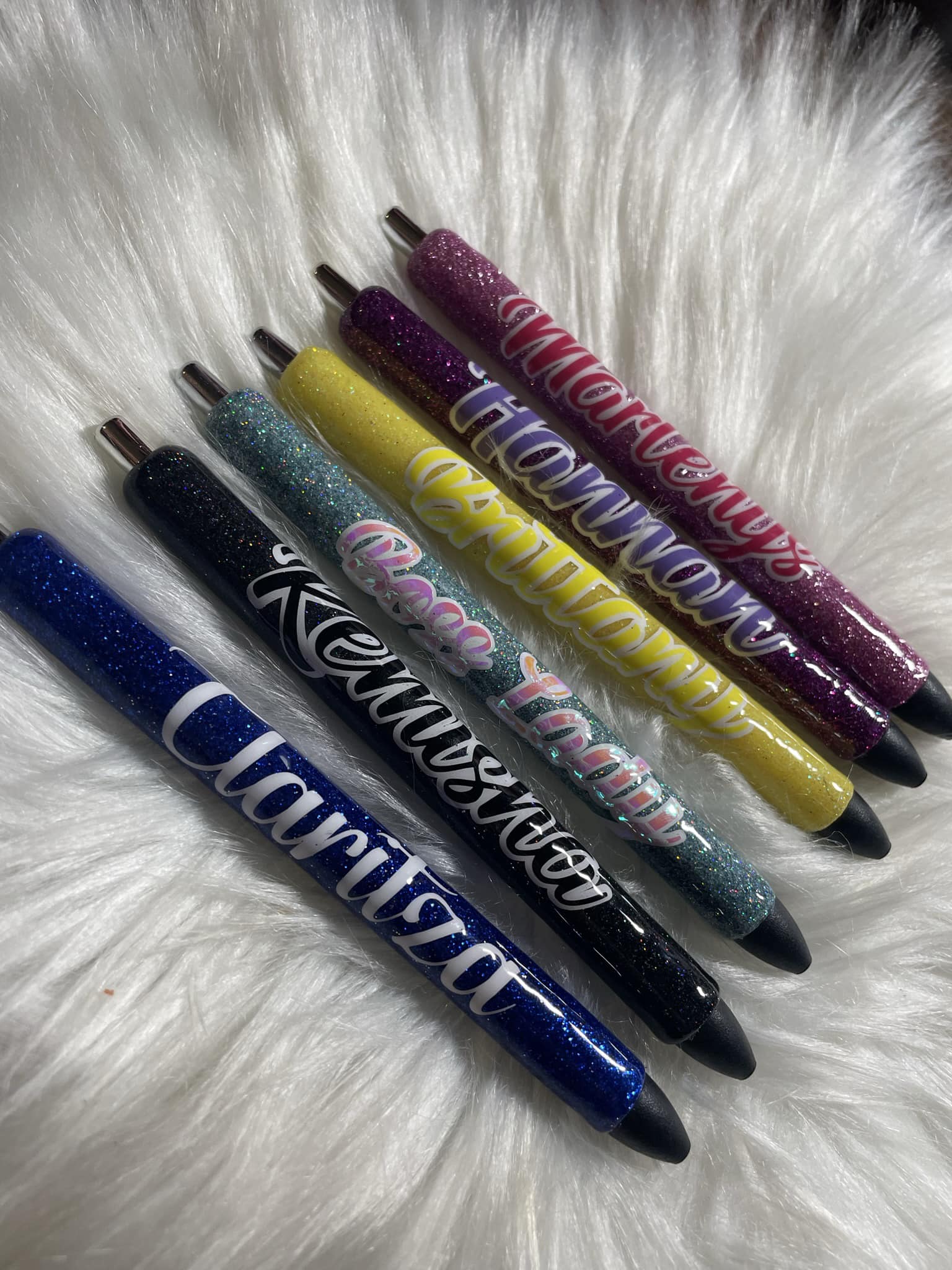 Custom Glitter Pens