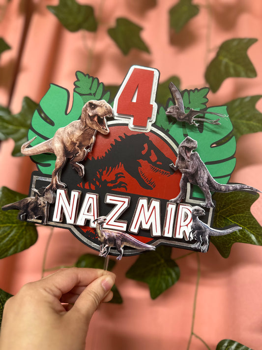 Dino 3D cake topper