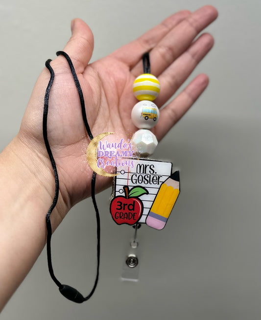 Notebook Paper Lanyard