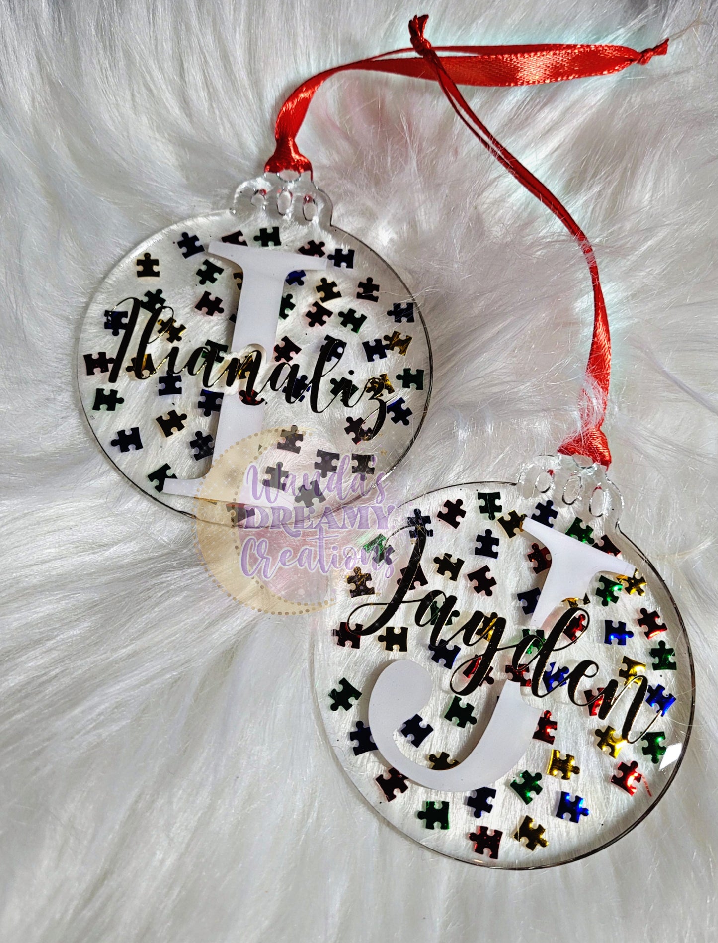 Arcylic Name ornament