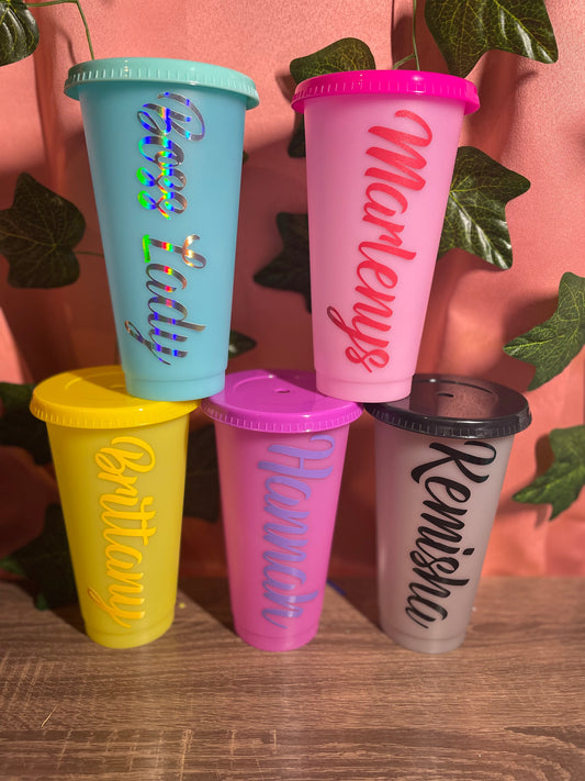 Reusable straw Cups