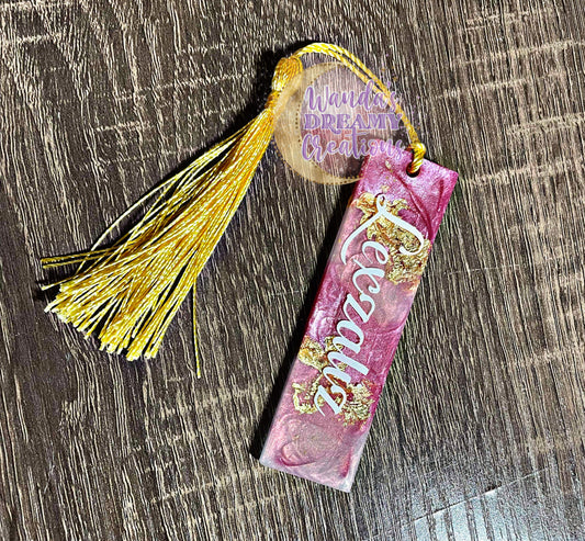 Pink and Gold bookmark